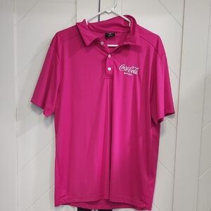 Coca-Cola Bright Pink Polo Shirt